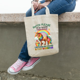 Pee Glitter, Cupcakes, Scheten & Regenbogen Tote Bag