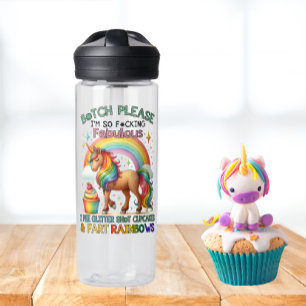 Pee Glitter, Cupcakes, Scheten & Regenbogen Waterfles