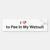 Pee in waterpak bumpersticker (Voorkant)