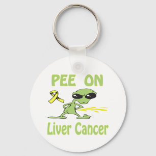 Pee on Liver Cancer Sleutelhanger