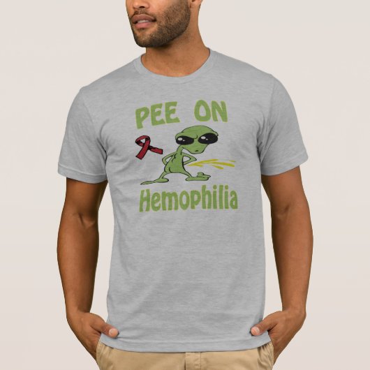 Pee op hemofilie Shirt (Voorkant)