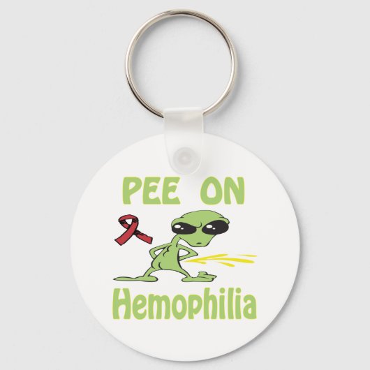 Pee op hemofilie Sleutelhanger (Voorkant)