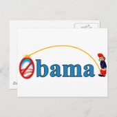 Pee over Obama Briefkaart (Voorkant / Achterkant)