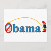 Pee over Obama Briefkaart (Voorkant)