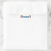 Pee over Obama Ronde Sticker (Tas)
