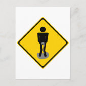 Pee Pants Road Sign. Briefkaart (Voorkant)