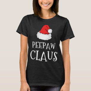 Pee-paw Claus Kerst Pet Groep Bijpassende pyjama T-shirt