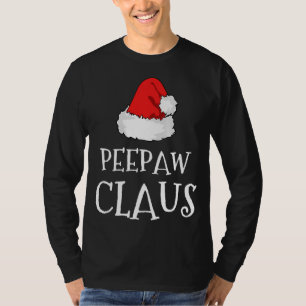 Pee-paw Claus Kerst Pet Groep Bijpassende pyjama T-shirt