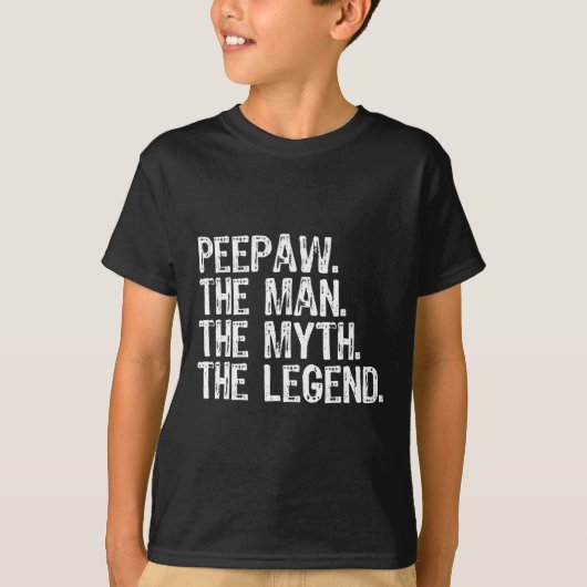Pee-paw Het Man De mythe De legende Bunnyaw Funny T-shirt (Voorkant)