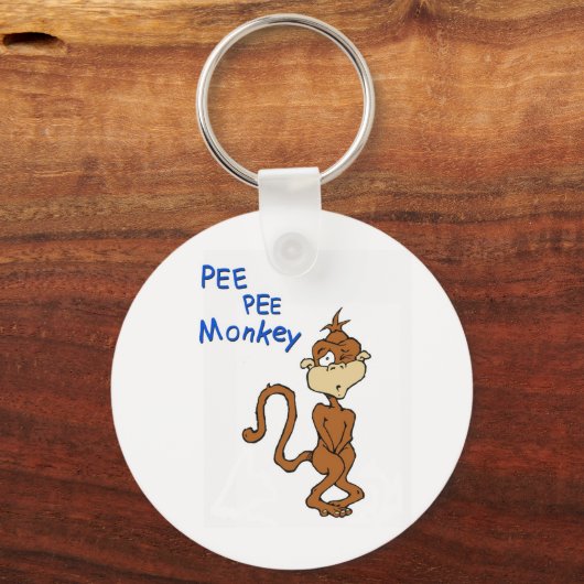 Pee Pee Monkey Sleutelhanger (Voorkant)