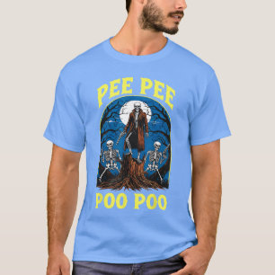 Pee Pee Poo Poo Vervloekte Gen Z Meme Grappig Skel T-shirt