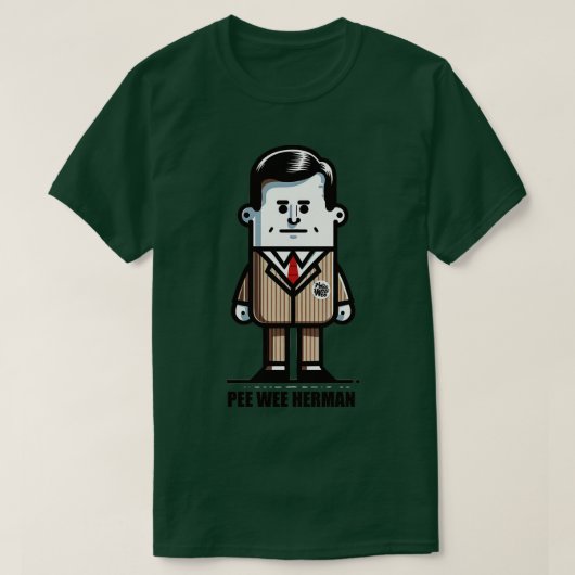 Pee Wee Herman Fan Art T-shirt (Design voorkant)