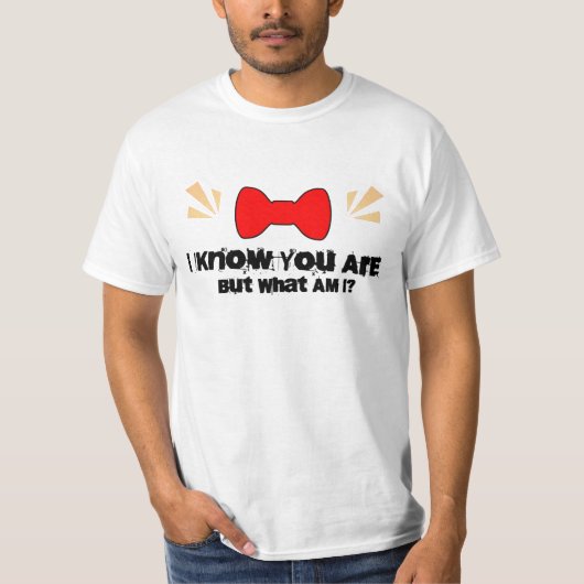 Pee Wee Herman Ik weet dat je bent, maar wat ben i T-shirt (Voorkant)