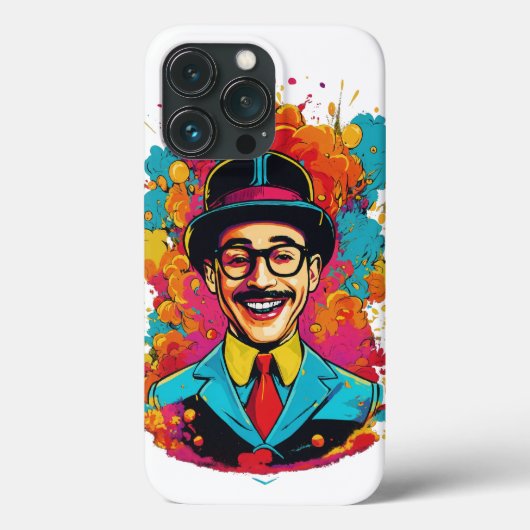 Pee Wee Herman lachend iPhone 13 Pro nauwelijks da Case-Mate iPhone Case (Achterkant)
