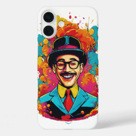 Pee Wee Herman Lachende iPhone 16 Plus Hoesje" iPhone 16 Plus Hoesje