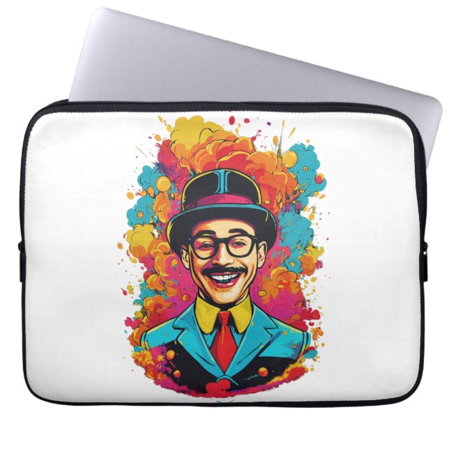 Pee Wee Herman Neopreen Laptophoes Laptop Sleeve (Voorkant)