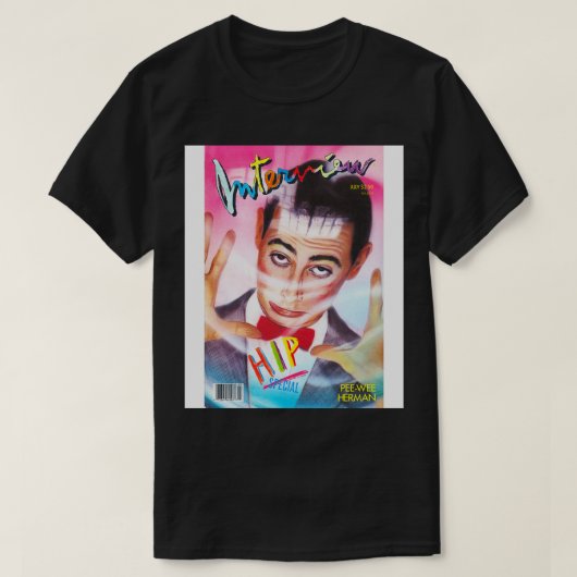 Pee Wee Interview Magazine 1987 T-shirt (Design voorkant)