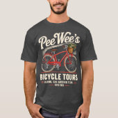 Pee Wee's Bicycle Tours T-shirt (Voorkant)