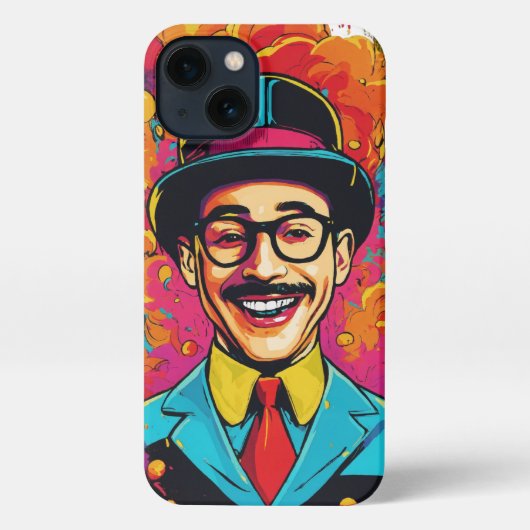 Pee Wee's speelse lach iPhone Hoesje (Achterkant)