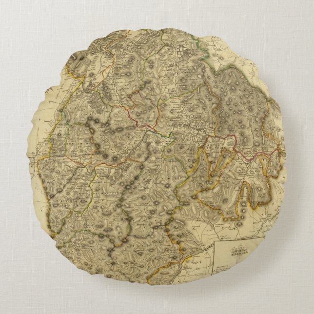 PeeblesShire Rond Kussen (Voorkant)