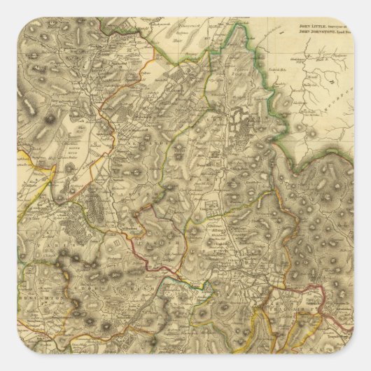 PeeblesShire Vierkante Sticker (Voorkant)