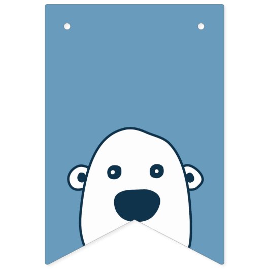 Peek-a-boe Hiding Polar Party Banner Beer (Eerste vlag)