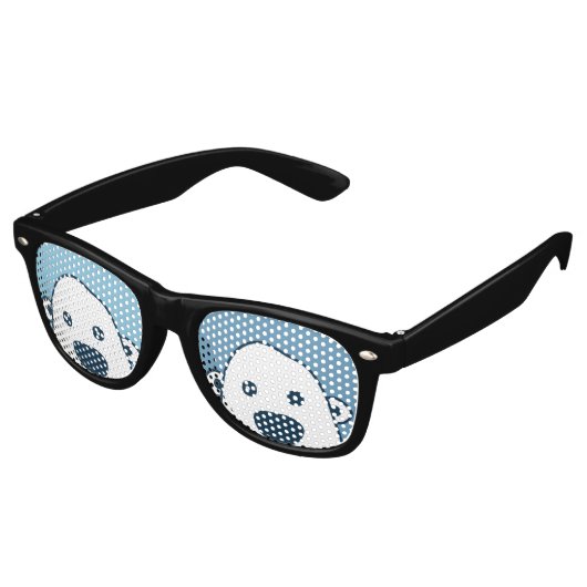 Peek-a-boe Hiding Polar Party Glasses Retro Zonnebril (Gekanteld)