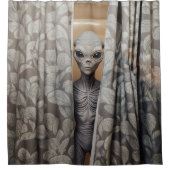 Peek a Boo Alien Douchegordijn (Voorkant)