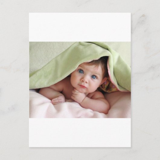 Peek-A-Boo Baby Briefkaart (Voorkant)