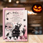 Peek a Boo Baby shower Invitation, Whimsical Ghost Kaart
