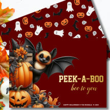 Peek-a-Boo Bat Halloween
