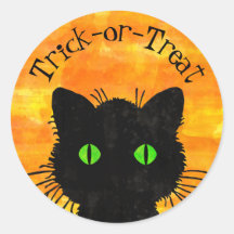 Peek-A-Boo Black Cat Oranje Trick-or-Treat