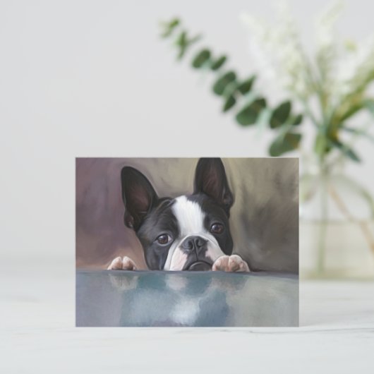 Peek A Boo Briefkaart (Staand voorkant)