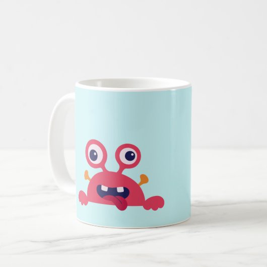 Peek-a-Boo - Cute Crab Koffiemok (Voorkant links)