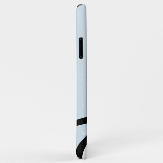 Peek a boo Cute Penguin Winter Snow Illustration Case-Mate iPhone Case (Achterkant/rechts)