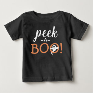 Peek a Boo Cute Spooky Ghost Funny Halloween Quote