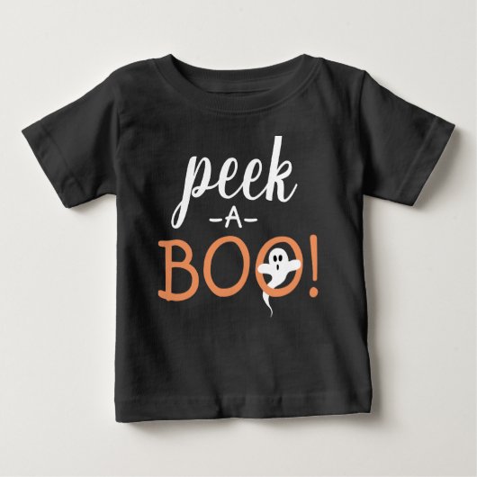 Peek a Boo Cute Spooky Ghost Funny Halloween Quote (Voorkant)