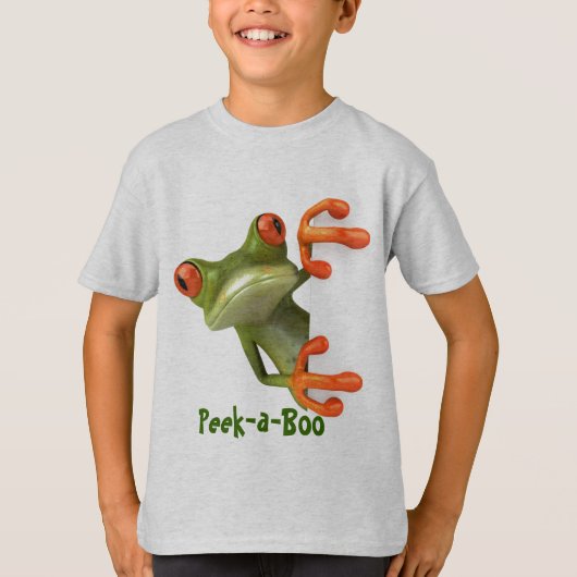 Peek-a-Boo Frog T-shirt (Voorkant)