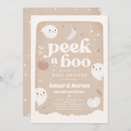 Peek A Boo Genderneutraal Ghost Baby shower Kaart