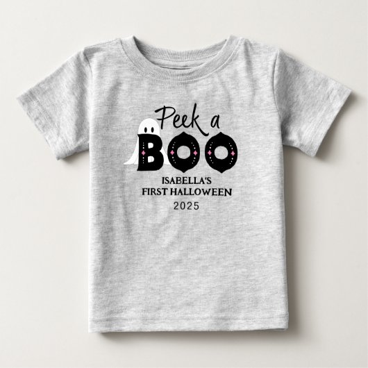 Peek A Boo Gepersonaliseerde Baby's 1st Halloween (Voorkant)