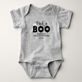 Peek A Boo Gepersonaliseerde Baby's 1st Halloween Romper