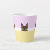 "Peek a Boo" German Shepherd Dog | Latte Mok (Voorkant)