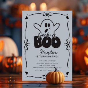 Peek A Boo Ghost Birthday Kaart