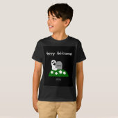 Peek A Boo Ghost Boys Black Basic T-Shirt (Voorkant volledig)