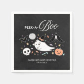 Peek-A-Boo Ghost Halloween Boy Baby shower Napkins Servet (Voorkant)