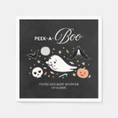 Peek-A-Boo Ghost Halloween Boy Baby shower Servet (Voorkant)