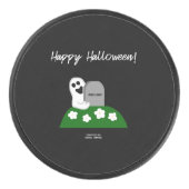 Peek A Boo Ghost Hockey Puck (Voorkant)