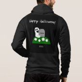 Peek A Boo Ghost Mannen Full-Zip Hoodie (Achterkant)