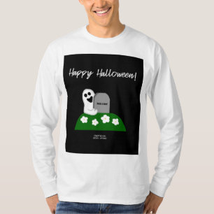 Peek A Boo Ghost Mannen Lange hoes Shirt