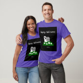 Peek A Boo Ghost Mannen Paarse T Shirt (Unisex)